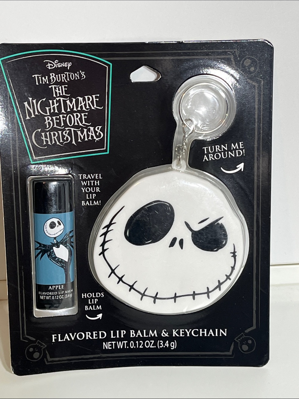 🎉HOST PICK Disney Nightmare Before Christmas Jack Skellington Lip Balm,Keychain